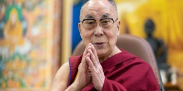 Congratulating the Presidents of the European Parliament and the European Commission. Photo Courtesy: Office of the Dalai Lama