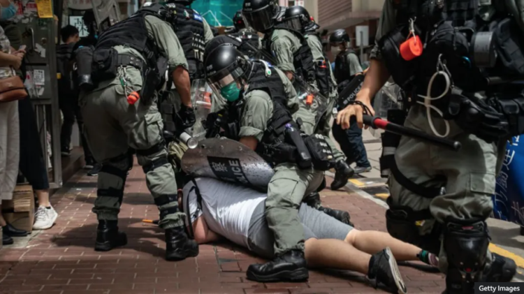 The national security law was introduced in response to mass pro-democracy protests in Hong Kong