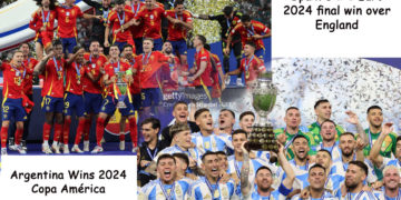 Winners of 2024 Copa América and 2024 European Championships.