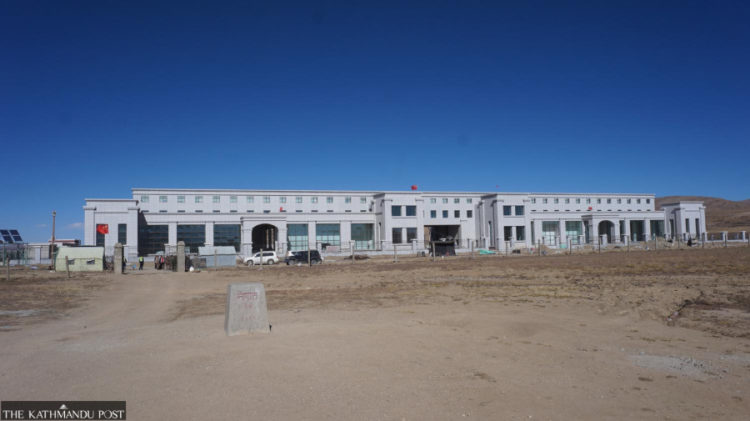 Chinese authorities have already constructed the necessary infrastructure in the Korala border point area  Photo:Kathmandu Post