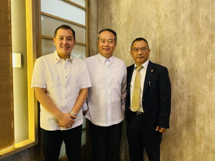 Congressman Adrian Amatong, Taiwan Representative Wallace Chow, and Representative Dr. T.G. Arya