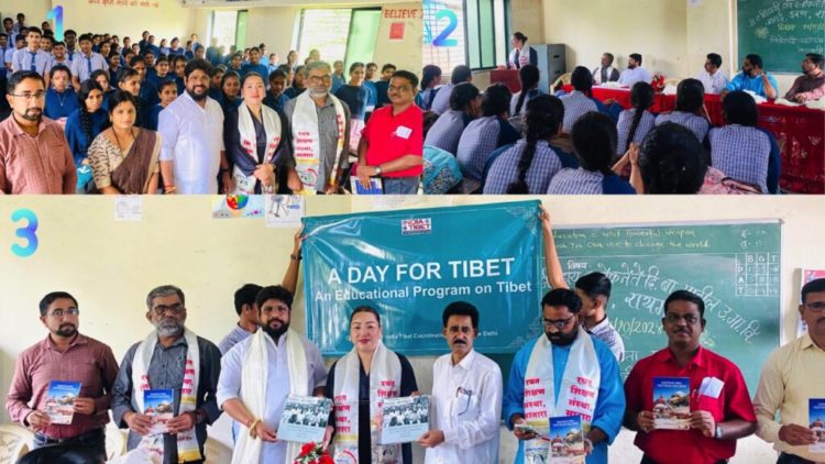 Tashi Dekyi, Coordinator of the ITCO, giving a courtesy call to Shri Varsha Eknath Gaikwad ji, Congress Member of Parliament from Mumbai.