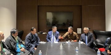 Sikyong Penpa Tsering during the meeting with executive members of Tibetan Association of NY & NJ.