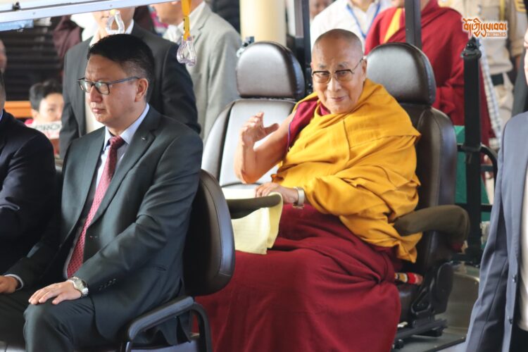 ༧གོང་ས་རྒྱལ་བ་རིན་པོ་ཆེ་མཆོག་རྒྱ་གར་ལྷོ་ཕྱོགས་བཀྲིས་ལུན་པོར་ཞབས་སོར་བདེ་བར་འཁོད་སྐབས།  བོད་ཀྱི་དུས་བབ་ཀྱི་པར། ༢༠༢༥།༡།༥