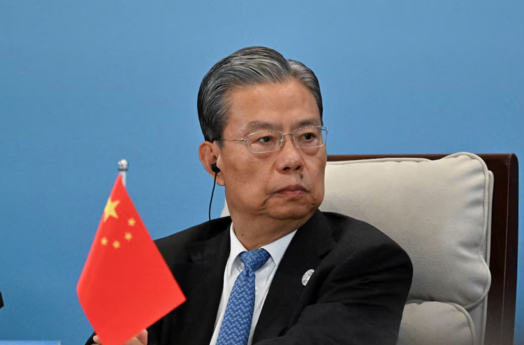Chinese co-chair Zhao Leji, Member of the Standing Committee of the Political Bureau of the CPC Central Committee attends the High-Level Meeting on State Governance during the Forum on China-Africa Cooperation (FOCAC) summit at the national convention center in Beijing, China September 5, 2024