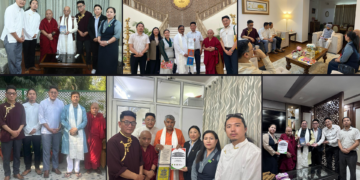 ཞུ་གཏུག་ལྷན་ཚོགས་ཀྱི་རྒྱ་གར་གྱི་དཔོན་རིགས་ཁག་ཅིག་ལ་མཇལ་འཕྲད་གནང་བའི་པར། བོད་ཀྱི་དུས་བབ་གསར་ཁང་གིས་བསྒྲིགས། ༢༠༢༥།༣།༢༡