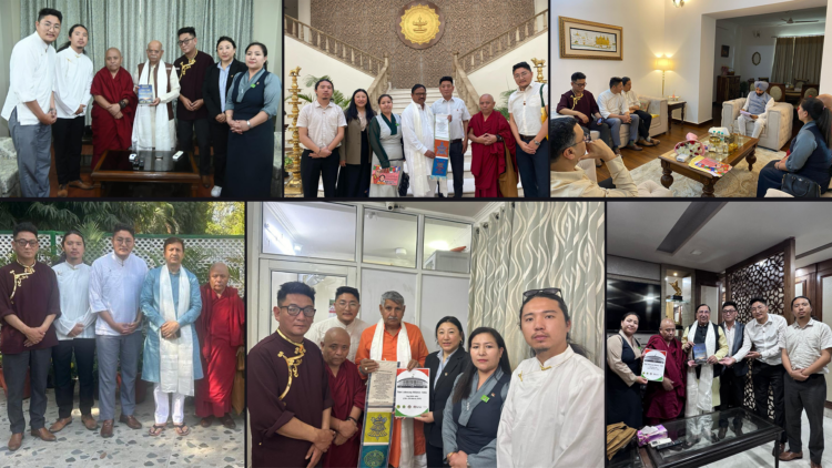 ཞུ་གཏུག་ལྷན་ཚོགས་ཀྱི་རྒྱ་གར་གྱི་དཔོན་རིགས་ཁག་ཅིག་ལ་མཇལ་འཕྲད་གནང་བའི་པར། བོད་ཀྱི་དུས་བབ་གསར་ཁང་གིས་བསྒྲིགས། ༢༠༢༥།༣།༢༡