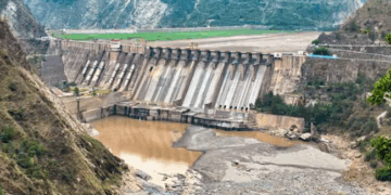FILE PHOTO: Salal Dam on the Chenab river, in Reasi district, J&K, Monday, May 5, 2025. All gates of Salal Dam on the Chenab River were closed following suspension of the Indus Waters Treaty in the aftermath of the Pahalgam terror attack.(PTI)