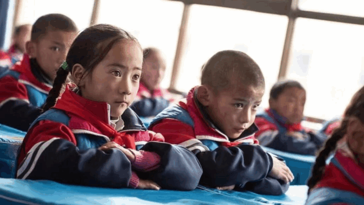 Tibetan Children at China’s Colonial Boarding School in Nagchu area, Tibet