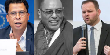 ཡུ་རོབ་གྲོས་ཚོགས་ཀྱི་འགྲོ་བ་མིའི་ཐོབ་ཐང་ཚན་པའི་ཚོགས་གཙོ་སྐུ་ཞབས་སྐུ་ཞབས་མི་ནིར་ས་ཏོ་རི་ (MEP Mounir Satouri) མཆོག་དང་། སྤྲུལ་སྐུ་ཧཱོུཾ་ཀར་རྡོ་རྗེ་མཆོག་དམ་པ། ཡུ་རོབ་གྲོས་ཚོགས་ཀྱི་རྒྱ་ནག་འབྲེལ་བའི་སྐུ་ཚབ་ཚོགས་ཆུང་གི་ཚོགས་གཙོ་སྐུ་ཞབས་ཨེན་གིན་ཨེ་རོག་ལུ་ (MEP Engin Eroglu) མཆོག པར་དུས་བབ་ཀྱིས་བསྒྲིགས།