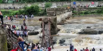 The bridge over the Indrayani river collapsed in Pune's Kundmala area on Sunday afternoon, officials say.