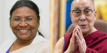 ༧གོང་ས་རྒྱལ་བ་རིན་པོ་ཆེ་མཆོག་ནས་རྒྱ་གར་གྱི་སྲིད་འཛིན་ལྕམ་སྐུ་ཤྲི་མ་ཏི་མཆོག་དགུང་གྲངས་ ༦༧ ལ་ཕེབས་པའི་འཁྲུངས་སྐར་ལ་འཚམས་འདྲི་མཛད། པར་བོད་ཀྱི་དུས་བབ་ཀྱིས་བསྒྲིགས། ༢༠༢༥།༦།༡༩