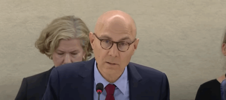UN High Commissioner for Human Rights Volker Türk at the 59th session of the UN Human Rights Council (photo:DRM News)