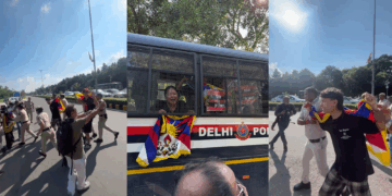 རྒྱ་ནག་གི་ཕྱི་སྲིད་བློན་ཆེན་ཝང་ཡེས་ལྡི་ལིར་བསླེབས་པ་དང་བོད་མིས་ངོ་རྒོལ་བྱས་ཏེ་ལས་འགུལ་བ་ ༧ འཛིན་བཟུང་བྱས། ༢༠༢༥།༠༨།༡༨