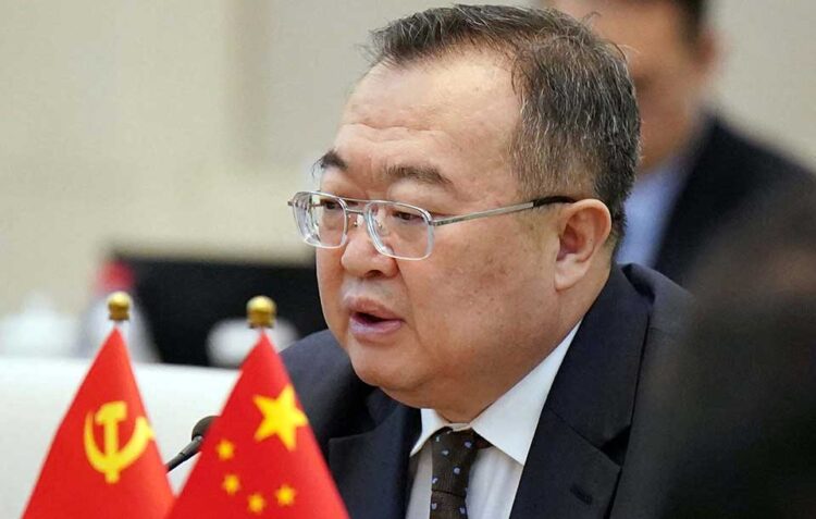 File image of Liu Jianchao, director of the International Liaison Department of the Central Committee of the Communist Party of China. (Photo by Ichiro Ohara / Yomiuri / The Yomiuri Shimbun via AFP)