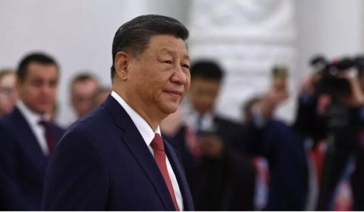 中国国家主席、中共总书记习近平。 © Evgenia Novozhenina / POOL / AFP