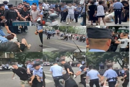 རྒྱ་ནག་སི་ཁྲོན་ཅིང་ཡུག་གྲོང་ཁྱེར་སྲིད་གཞུང་གི་མདུན་དུ་མི་སྟོང་ཕྲག་གིས་ངོ་རྒོལ་བྱས། ༢༠༢༥།༠༨།༠༤-༠༥ དྲ་ལམ་གྱི་པར།