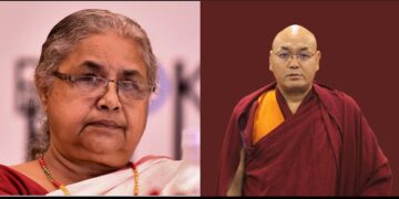 བལ་ཡུལ་གྱི་བར་བརྒལ་སྲིད་བློན་གསར་པ་ཤི་ལ་ཀཱར་ཀི་ལགས་དང་བོད་མི་མང་སྤྱི་འཐུས་ཚོགས་གཙོ་མཁན་པོ་བསོད་ནམས་བསྟན་འཕེལ་མཆོག ༢༠༢༥།༩།༡༥ བོད་ཀྱི་དུས་བབ་གསར་ཁང་གིས་པར་སྒྲིག་བཟོ་བྱས།