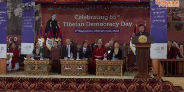 བོད་ཀྱི་མང་གཙོ་དབུ་བརྙེས་ནས་ལོ་ངོ་ ༦༥ འཁོར་བའི་དུས་དྲན་སྲུང་གཙིའི་མཛད་སྒོ་འཚོགས། བོད་ཀྱི་དུས་བབ་ཀྱི་པར། ༢༠༢༥།༩།༢