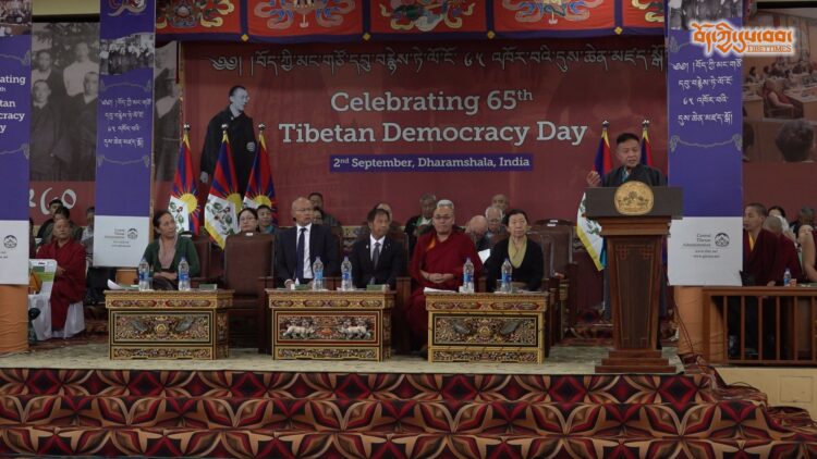 བོད་ཀྱི་མང་གཙོ་དབུ་བརྙེས་ནས་ལོ་ངོ་ ༦༥ འཁོར་བའི་དུས་དྲན་སྲུང་གཙིའི་མཛད་སྒོ་འཚོགས། བོད་ཀྱི་དུས་བབ་ཀྱི་པར། ༢༠༢༥།༩།༢