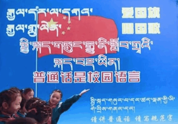 རྒྱ་ནག་གཞུང་གིས་བོད་ཁུལ་དུ་སྤེལ་བའི་རྒྱ་སྒྱུར་སློབ་གསོའི་ཁྱབ་བསྒྲགས། དྲ་ལམ་གྱི་པར།