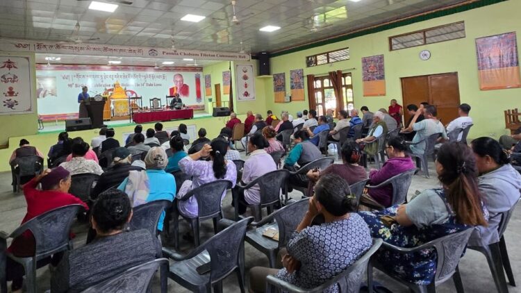 དབུས་འོས་བསྡུ་ལས་ཁང་གི་འགན་འཛིན་ལས་འཕར་སྣང་ས་ཆོས་སྒྲོན་ལགས་ཀྱིས་རྒྱ་གར་བྱང་ཕྱོགས་ཁུལ་དུ་འོས་བསྡུའི་གོ་རྟོགས་སྤེལ། ༢༠༢༥།༡༠།༢༢ བོད་མིའི་སྒྲིག་འཛུགས་ཀྱི་པར།