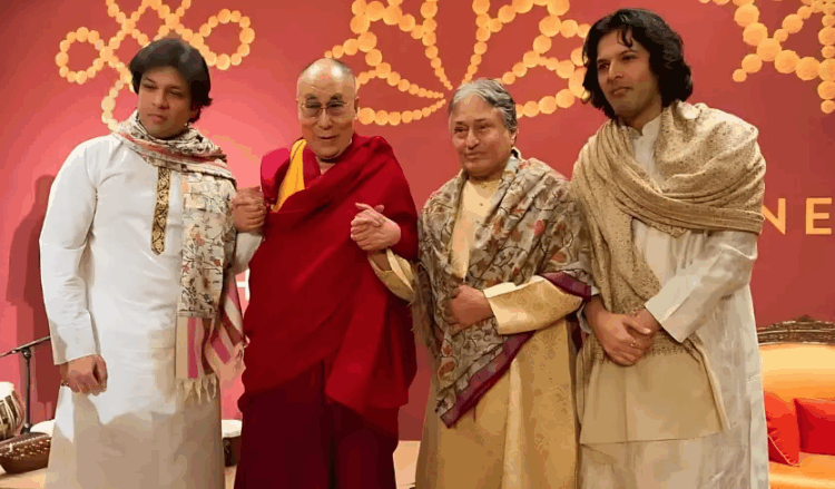 Meditation: Reflections of His Holiness the Dalai Lama, featuring Amjad Ali Khan, Amaan Ali Bangash, Ayaan Ali Bangash, and Kabir Sehgal, has earned a Grammy nomination for Best Audio Book, Narration & Storytelling Recording

Read more on News18
https://www.news18.com/movies/hollywood/dalai-lama-receives-first-grammy-nomination-for-meditation-with-amjad-ali-khan-and-sons-ws-kl-9701735.html?utm_source=copy_share&utm_medium=clipboard&utm_campaign=clipnshare