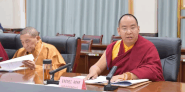 The Panchen Lama (right) says reincarnated living Buddhas must be identified within China and approved by the central government. Photo: Handout