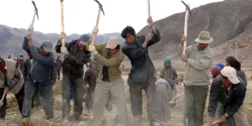 Farmers in Tibet: In the first seven months of this year over 500,000 rural Tibetan labourers have been pushed into military-style training centres.AP