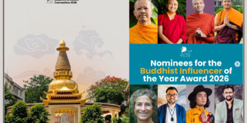 གནས་མཆོག་རྡོ་རྗེ་གདན་དུ་ཡོད་པའི་ཞེ་ཆེན་དགོན་དུ་ནང་པའི་གསར་གཏོད་ཀྱི་ཚོགས་ཆེན་ཐེངས་དང་པོ་འཚོག་བཞིན་པ། ༢༠༢༥།༡།༢༩ དུས་བབ་གསར་ཁང་གིས་པར་སྒྲིག་སྦྱོར་བྱས།