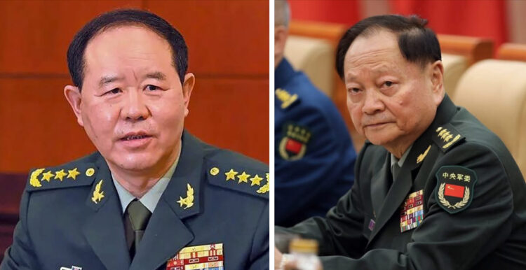 རྒྱ་ནག་དབུས་དམག་དོན་ལྷན་ཁང་གི་འགན་འཛིན་གཞོན་པ་ཀྲང་ཡུ་ཤཱ་（zhang youxia) དང་དབུས་དམག་དོན་མཉམ་འབྲེལ་སློབ་སྟོན་ཁང་གི་འགན་འཛིན་ལུའུ་ཀྲིན་ལི་(Liu Zhenli)གཉིས་ལ་ཞིབ་འཇུག་བྱེད་ཀྱི་ཡོད་པ་རེད།