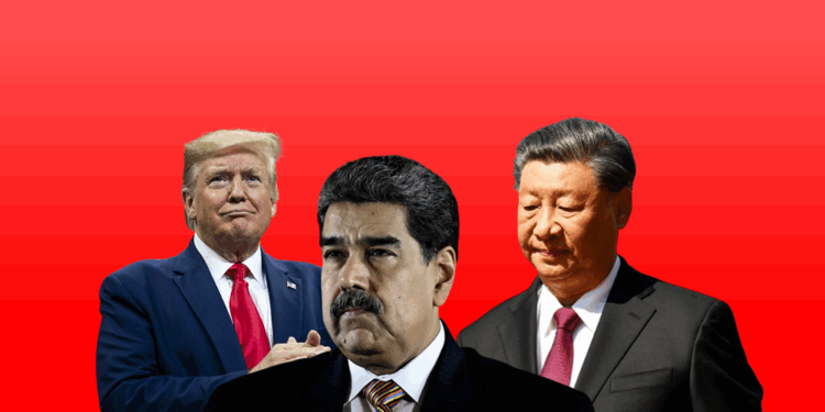 From left to right: US President Donald Trump, Venezuela’s President Nicolas Maduro and Chinese President Xi Jinping. Graphic by Adekunle Owolabi