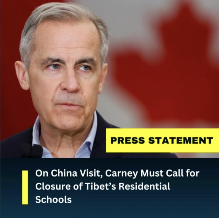 On China Visit, Carney Must Call for Closure of Tibet’s Residential Schools. Tibet Action Institute's Photo