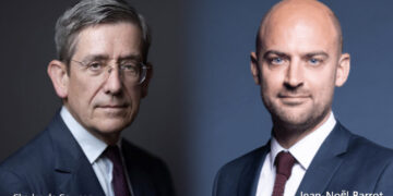 ཧྥ་རན་སིའི་གྲོས་འོག་མའི་ཚོགས་གཞོན་སྐུ་ཞབས་ (Charles De Courson) མཆོག་དང་ཡུལ་དེའི་ཕྱི་སྲིད་བློན་ཆེན་Jean-Noël Barrot མཆོག པར་དུས་བབ་ཀྱིས་བསྒྲིགས།