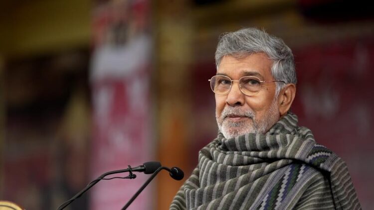 ནོ་སྦེལ་ཞི་བདེའི་གཟེངས་རྟགས་བཞེས་མྱོང་མཁན་སྐུ་ཞབས་ཀེ་ལ་ཤི་ (Kailash Satyarthi) ལགས་ཀྱིས་གསུང་བཤད་གནང་བཞིན་པ། ༢༠༢༦།༢།༢༢ དུས་བབ་གསར་ཁང་གི་པར།