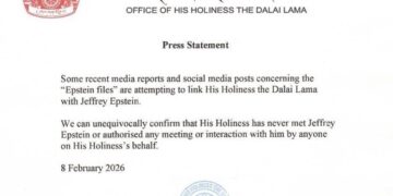 Press Statement From The Office of His Holiness The Dalai Lama