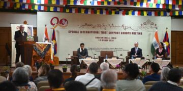 ཉིན་གསུམ་རིང་གི་རྒྱལ་སྤྱིའི་བོད་དོན་རྒྱབ་སྐྱོར་ཚོགས་པའི་དམིགས་བསལ་ཚོགས་ཆེན་གྱི་མཇུག་སྡོམ་མཛད་སྒོ་འཚོགས། ༢༠༢༦།༣།༩། བོད་མིའི་སྒྲིག་འཛུགས་ཀྱི་པར།