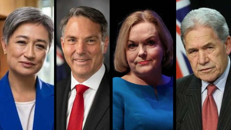 Penny Wong, Richard Marles, Judith Collins KC, Winston Peters