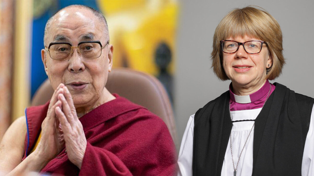 ༸གོང་ས་རྒྱལ་བ་རིན་པོ་ཆེ་མཆོག་གིས་དབྱིན་ཇིའི་ཆོས་དཔོན་ས་ར་མུ་ལ་ལི་ལགས་སུ་འཚམས་འདྲི་མཛད།