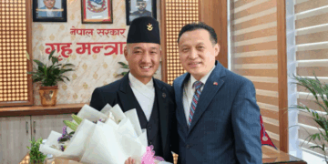 བལ་ཡུལ་གྱི་ནང་སྲིད་བློན་ཆེན་གྷུ་རུང་དང་བལ་ཡུལ་རྒྱ་ནག་གཞུང་ཚབ་ཀྲང་མོ་མིན། ༢༠༢༦།༠༤།༡༣