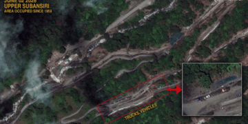 China Steps Up Road Works In Arunachal Area It Controls Since 1959. Photo: Satellite Image 2026 Vantor