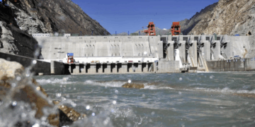 China is using AI to identify and track fish populations travelling through a fishway at Zangmu Hydropower Station on the Yarlung Tsangpo River in Tibet. Photo: China Out/AFP