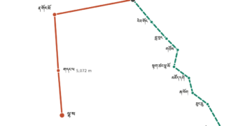 ལྕགས་ལམ་ས་ཁྲ། པར་བོད་ཀྱི་དུས་བབ་ཀྱིས་བསྒྲིགས།
